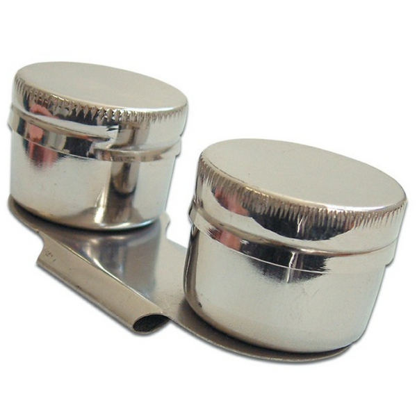 Metal Double Dipper with Lid