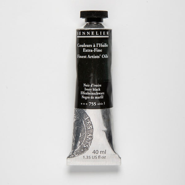 Sennelier Ivory Black PBk9 (40ml tube)
